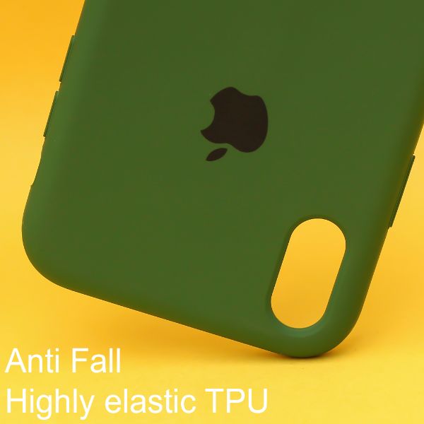 Dark Green Original Silicone case for Apple iphone XR