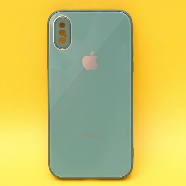 Dark green camera Safe mirror case for Apple Iphone X/Xs