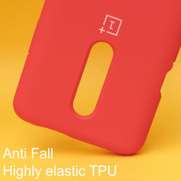 Red Original Silicone case for Oneplus 7 Pro