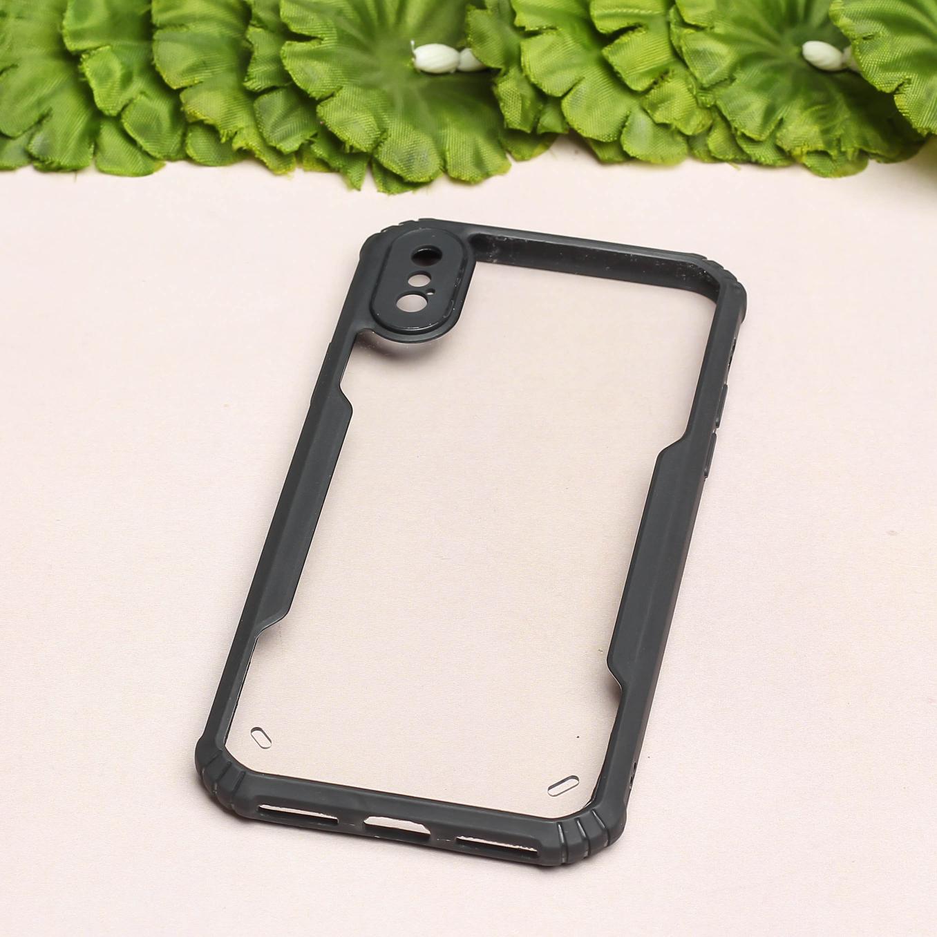 Hybrid Shockproof silicone protective transparent Case for Apple iphone Xs Max