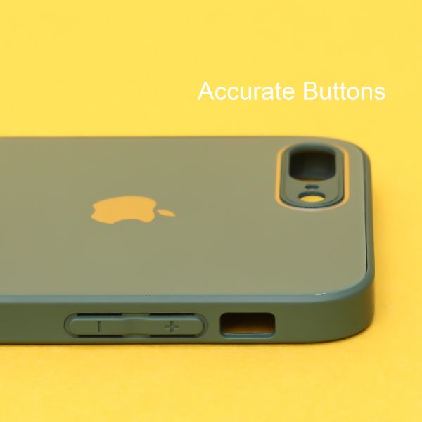 Dark green camera Safe mirror case for Apple Iphone 7 Plus