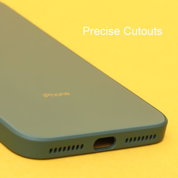 Dark green camera Safe mirror case for Apple Iphone 7 Plus