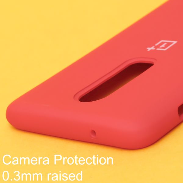 Red Original Silicone case for Oneplus 6