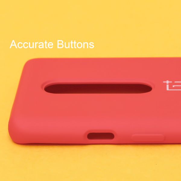 Red Original Silicone case for Oneplus 8