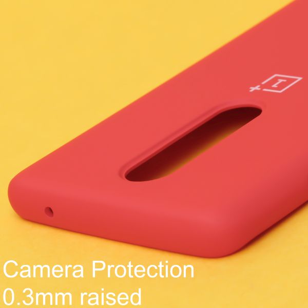 Red Original Silicone case for Oneplus 8