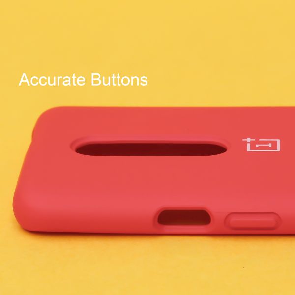 Red Original Silicone case for Oneplus 7 Pro
