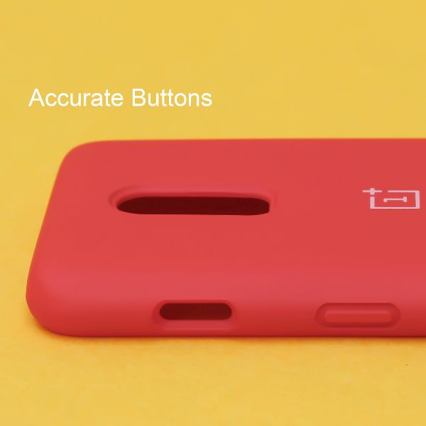 Red Original Silicone case for Oneplus 7