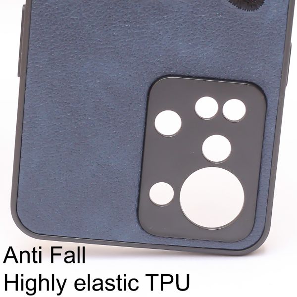 Dark Blue Leather Black Panther Ornamented for Oneplus Nord 2T