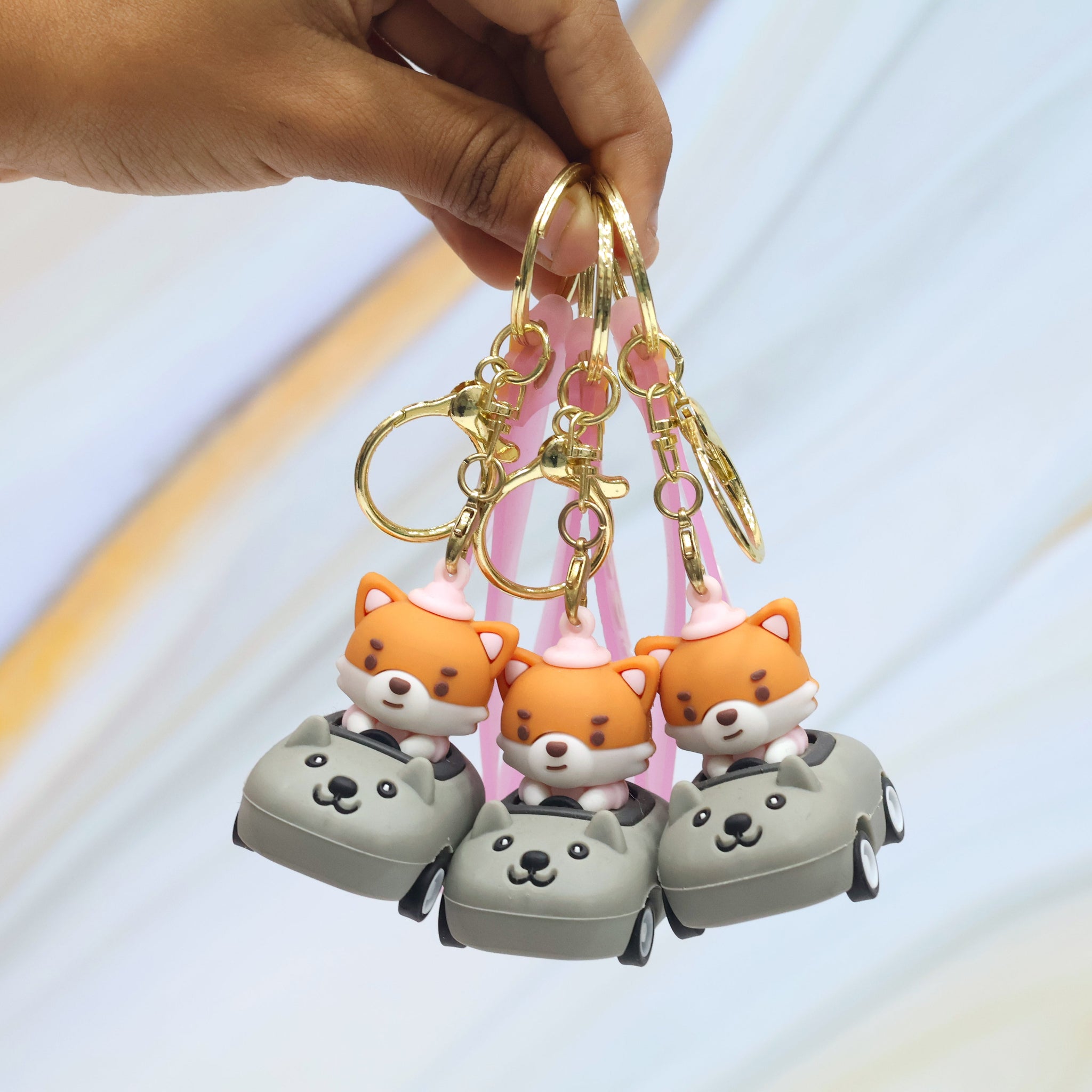 Cute Little Fox Car Keychain
