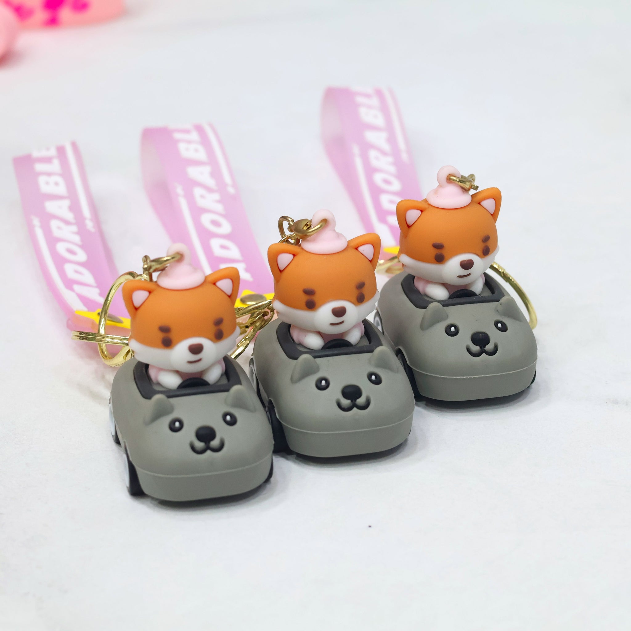 Cute Little Fox Car Keychain