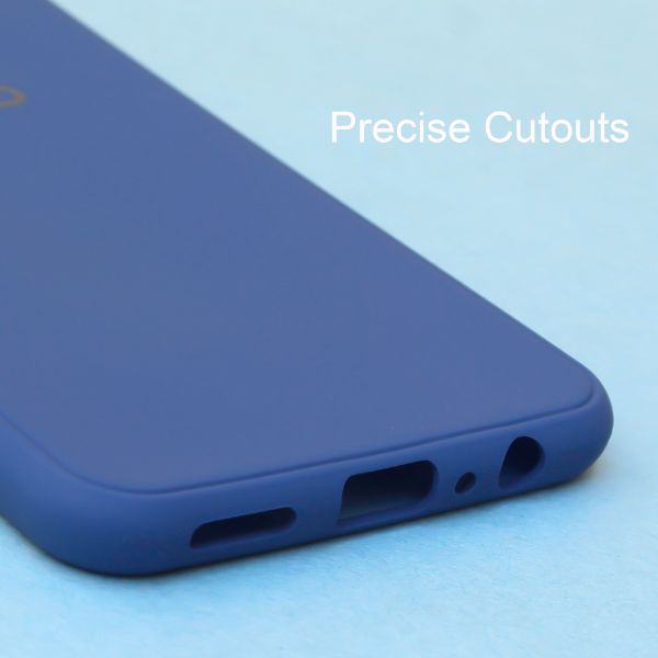 Dark Blue Silicone Case for Vivo Y33s