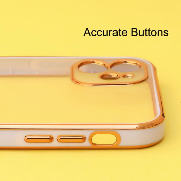 Purple Electroplated Transparent Case for Apple iphone 11