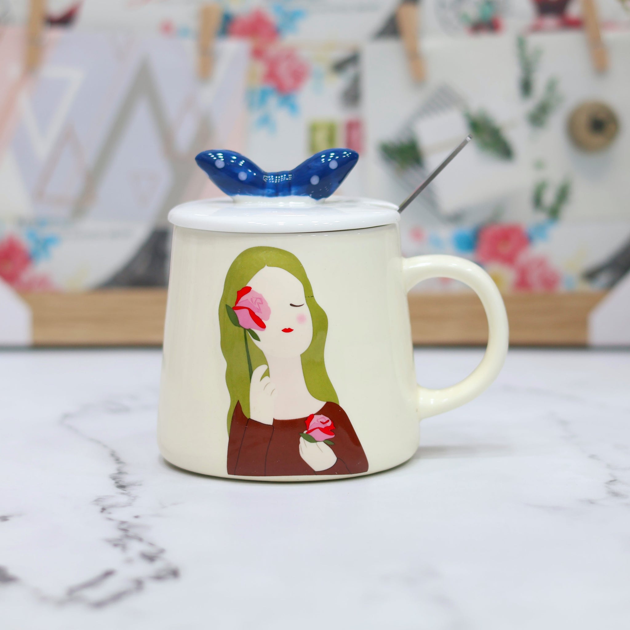 Flower Girl Ceramic Mug
