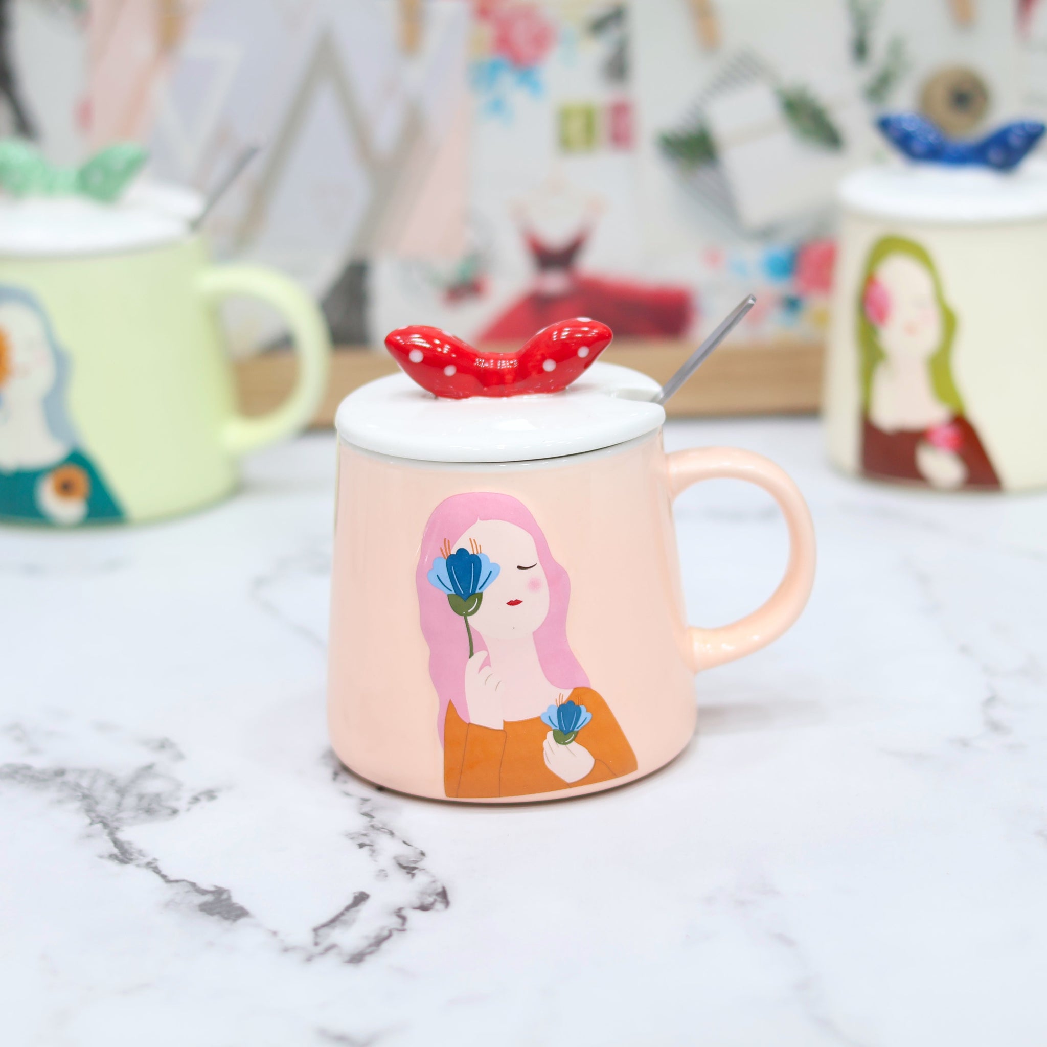 Flower Girl Ceramic Mug