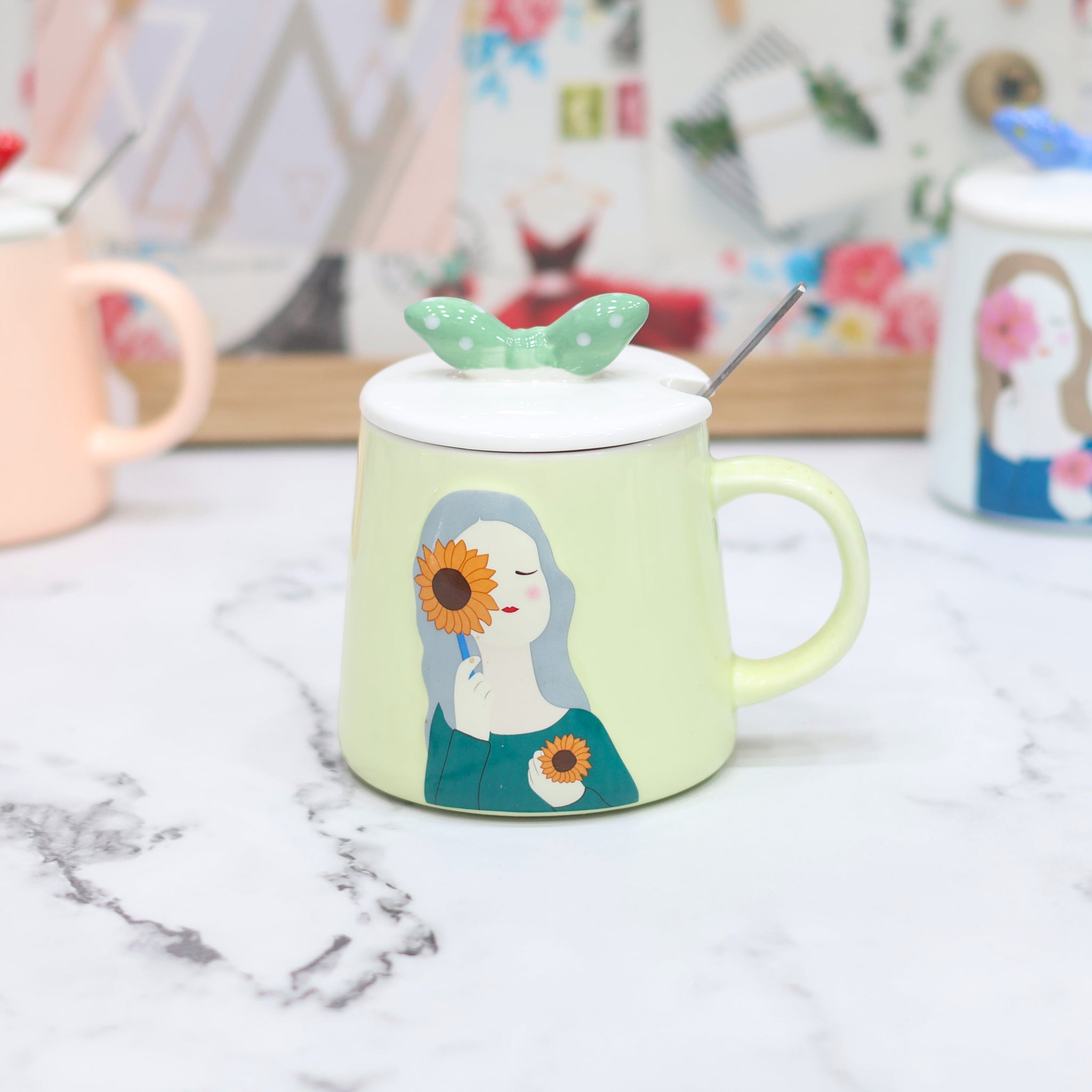 Flower Girl Ceramic Mug