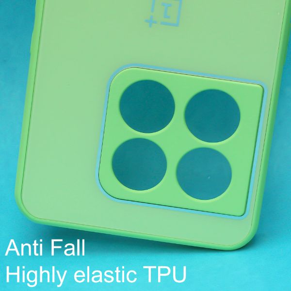 Light Green camera Safe mirror case for Oneplus 10 Pro