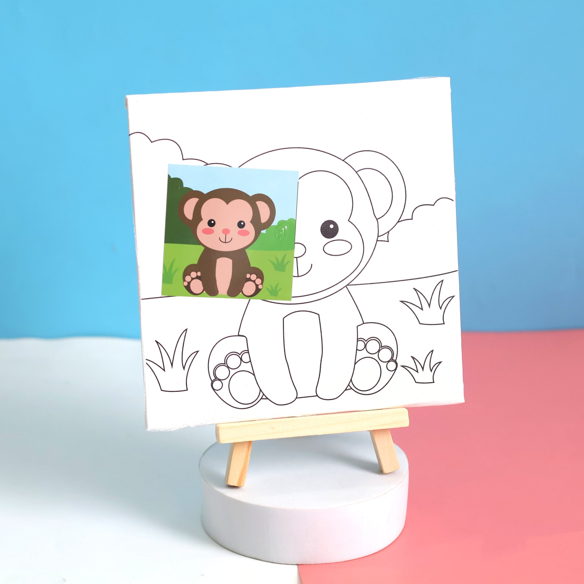 DIY Pre-Printed Canvas Painting Set