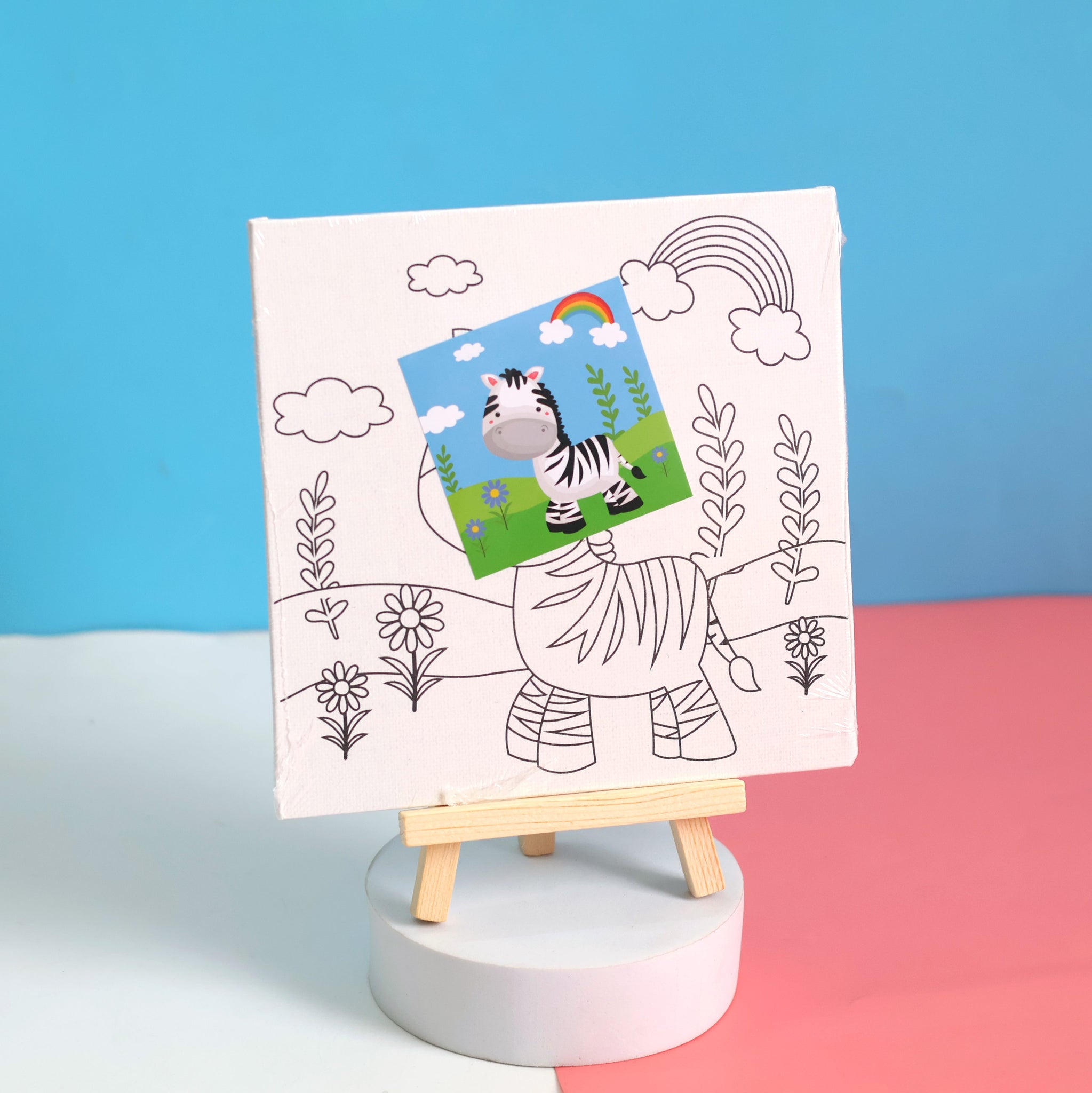 DIY Pre-Printed Canvas Painting Set