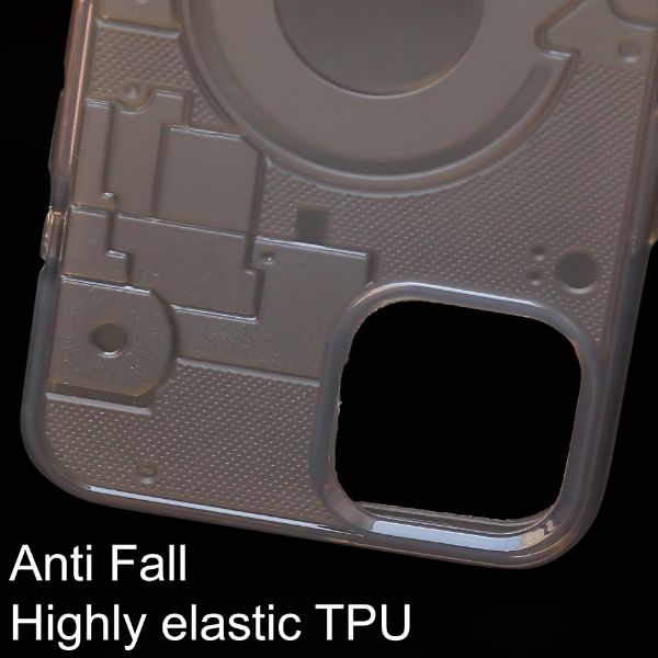 Smoke Shade Trans silicon Case for Apple iphone 15 Pro