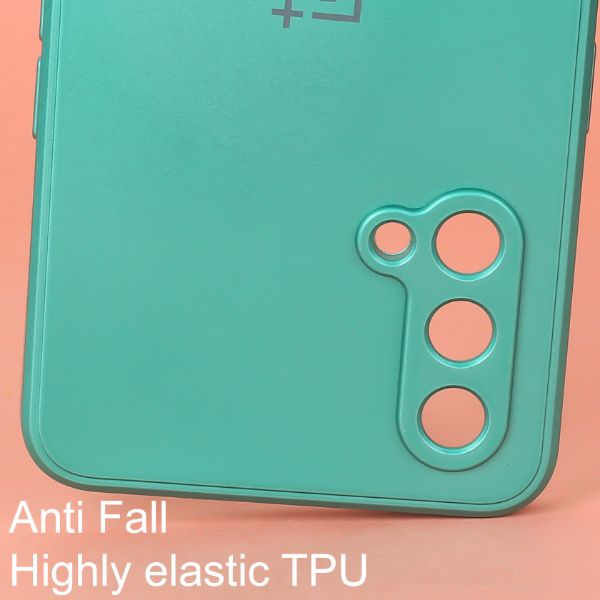 Dark Green Metallic Finish Silicone Case for Oneplus Nord CE