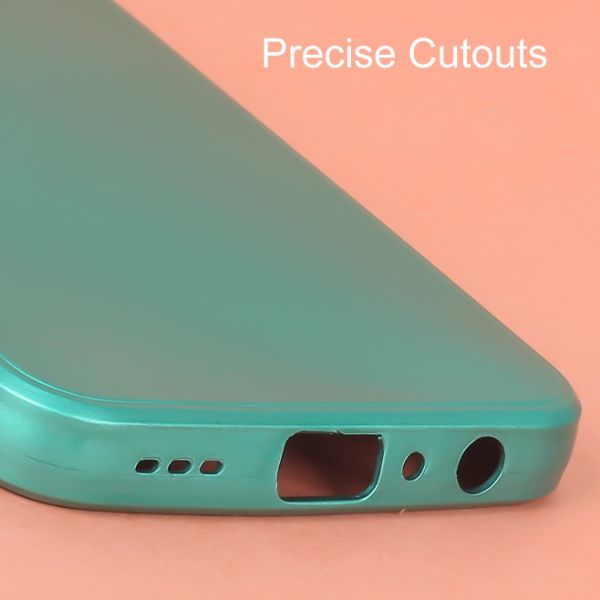 Dark Green Metallic Finish Silicone Case for Oneplus Nord CE