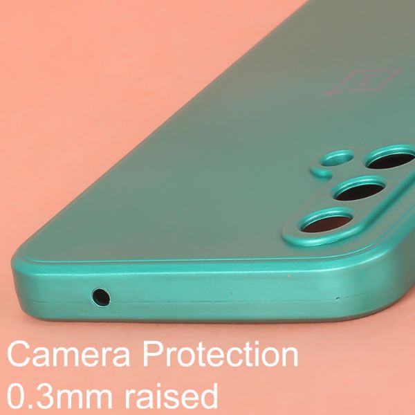 Dark Green Metallic Finish Silicone Case for Oneplus Nord CE