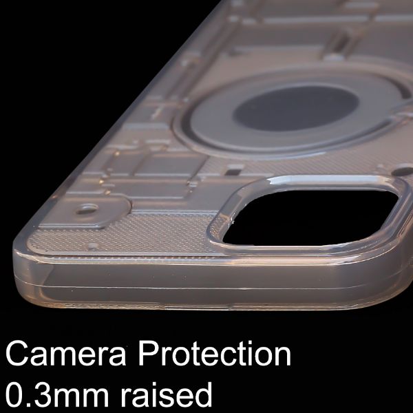 Smoke Shade Trans silicon Case for Apple iphone 15 Pro