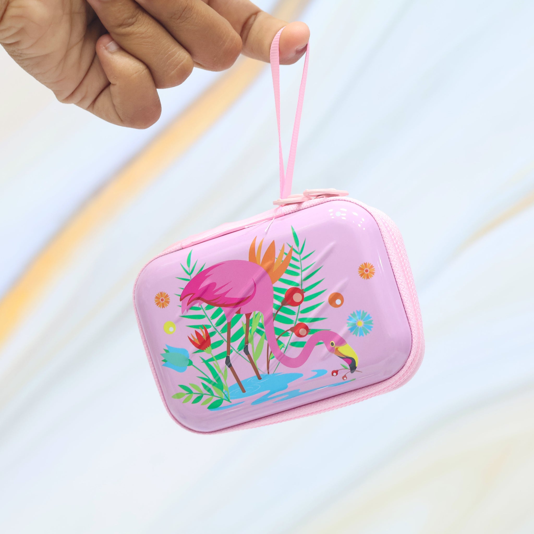 Flamingo Metal Multipurpose Coin Pouch
