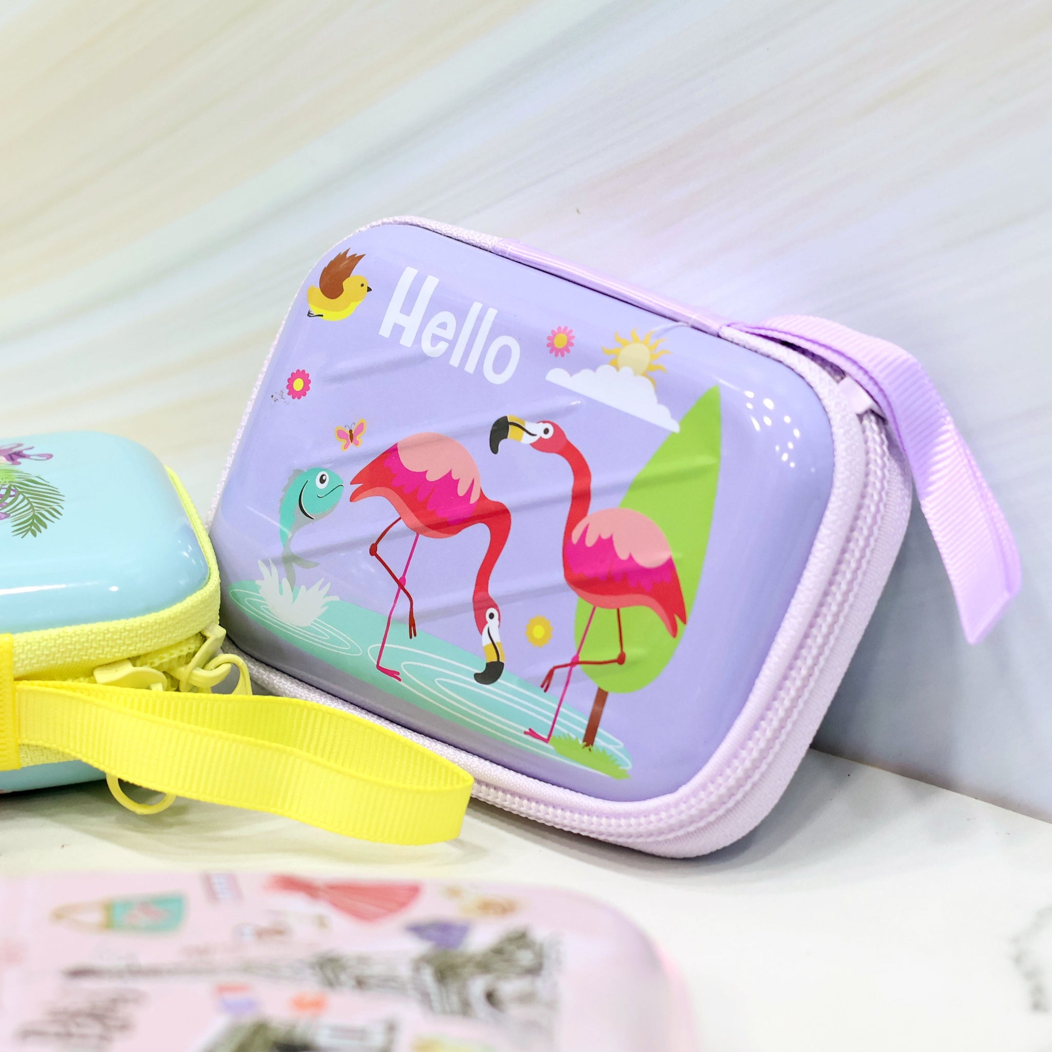 Flamingo Metal Multipurpose Coin Pouch