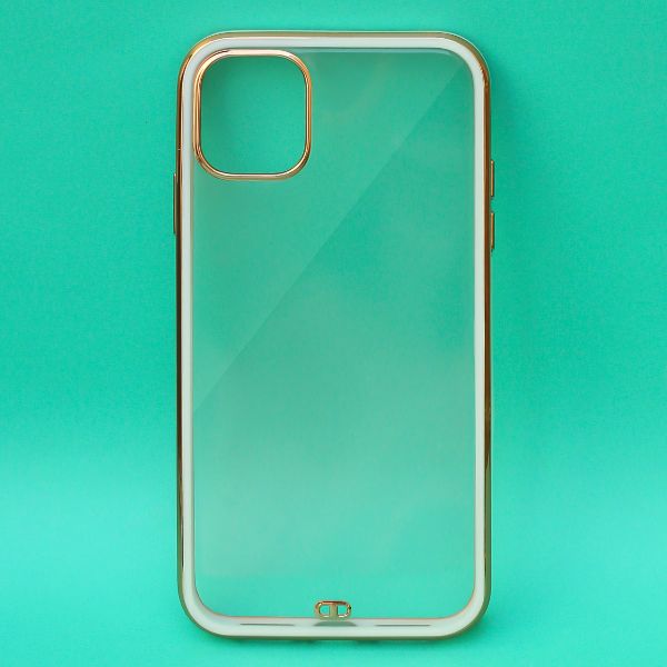 White Electroplated Transparent Case for Apple iphone 11 Pro Max