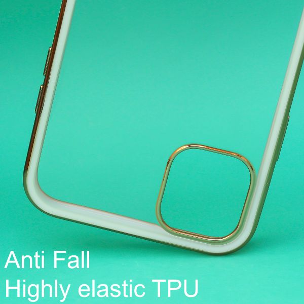 White Electroplated Transparent Case for Apple iphone 13 Pro
