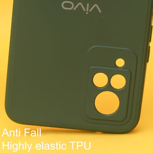 Dark Green Candy Silicone Case for Vivo V21