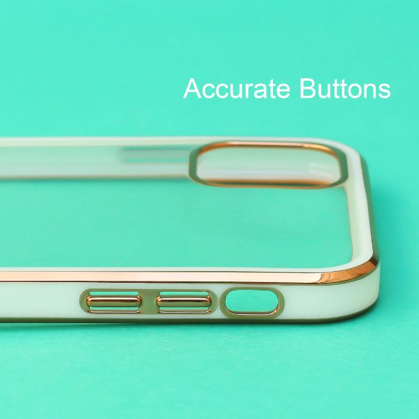 White Electroplated Transparent Case for Apple iphone 11 Pro Max