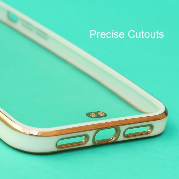 White Electroplated Transparent Case for Apple iphone 11