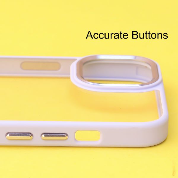 Purple Metal Safe Transparent Case for Apple iphone 11