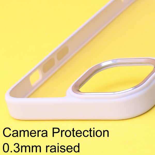 Purple Metal Safe Transparent Case for Apple iphone 11