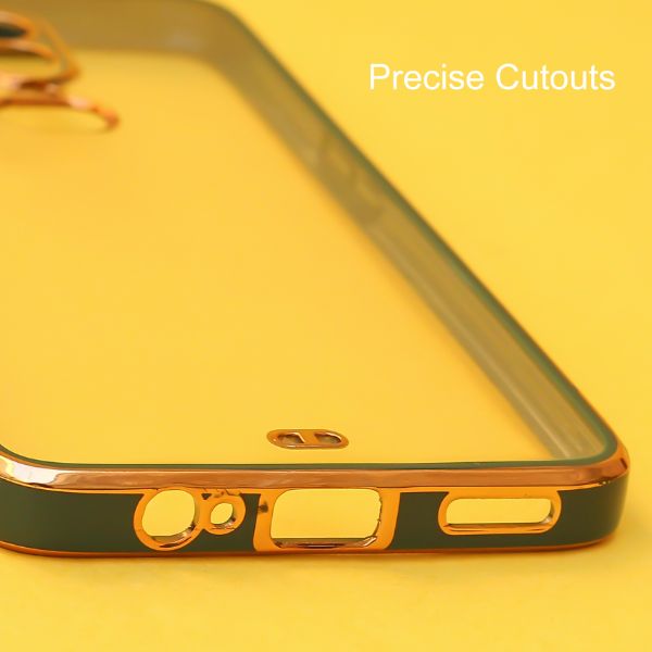 Dark Green Electroplated Transparent Case for Oneplus 6