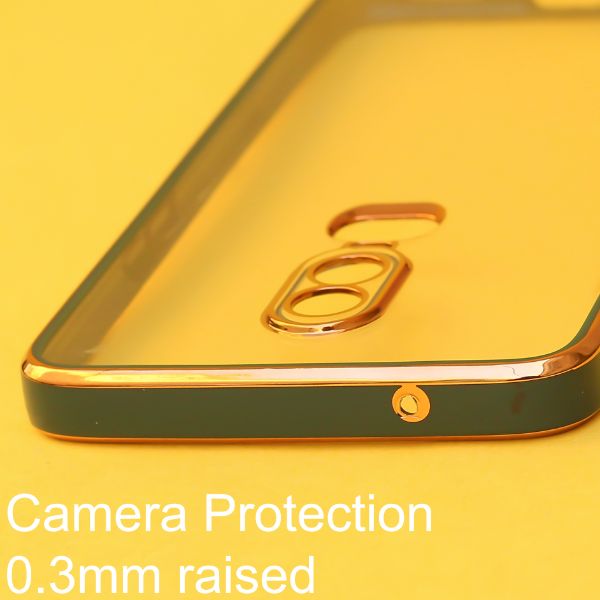 Dark Green Electroplated Transparent Case for Oneplus 6