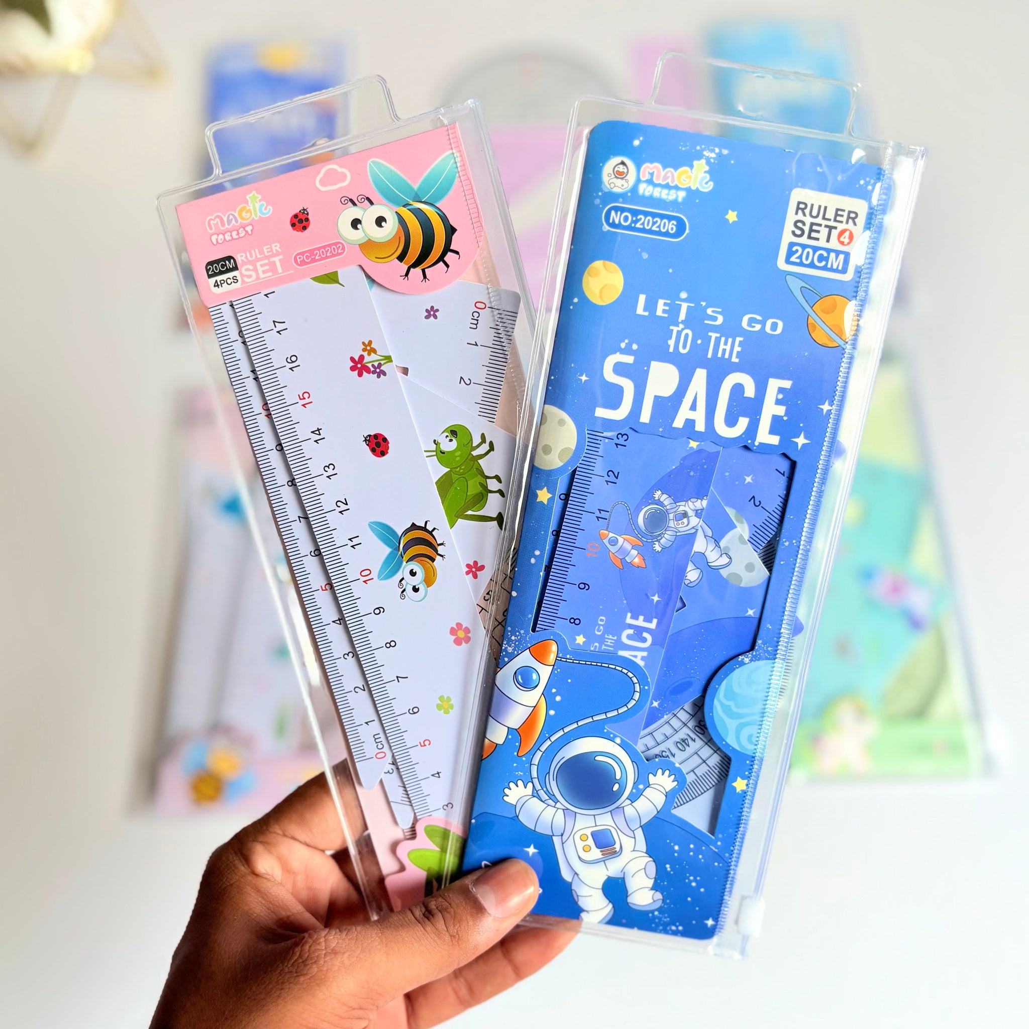 Geometry Ruler Set of 4 Pcs | 20 Cm