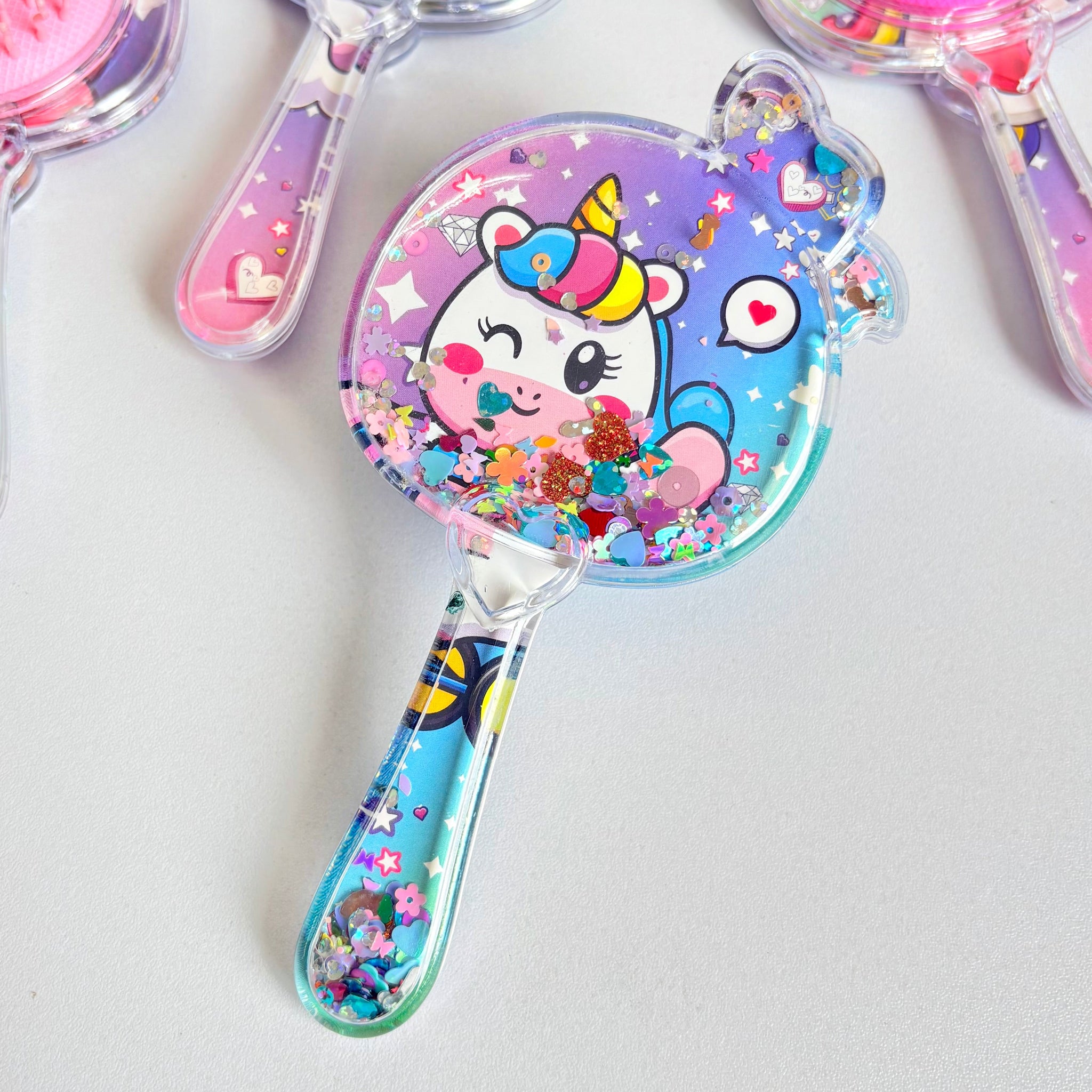 Fruit Shaped Unicorn Glitter Hair Brush/Comb