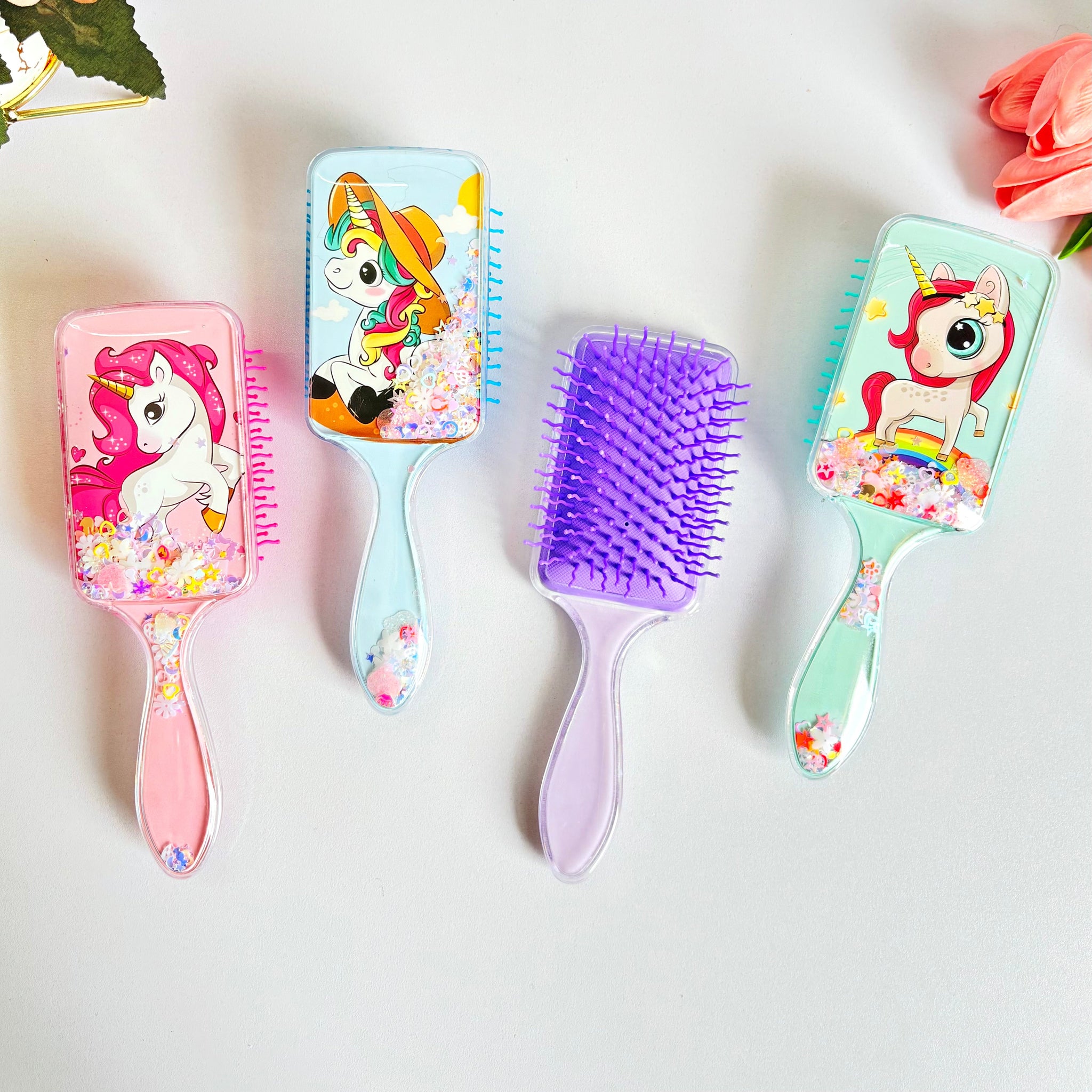 Unicorn Glitter Hair Brush/Comb