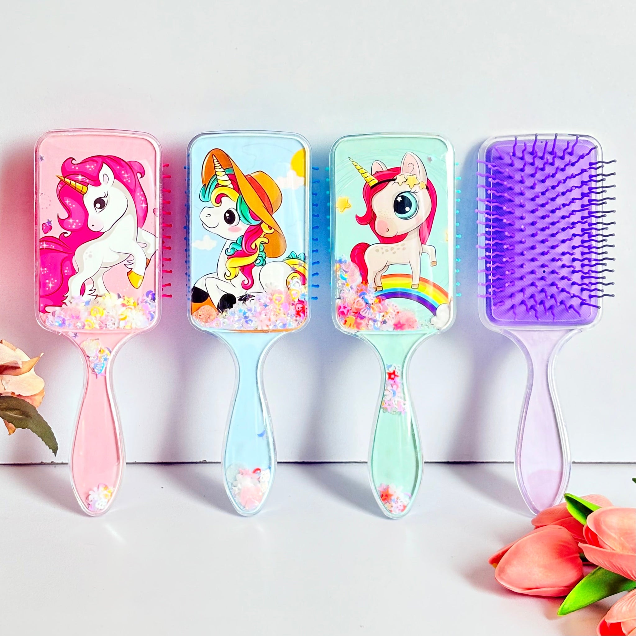 Unicorn Glitter Hair Brush/Comb