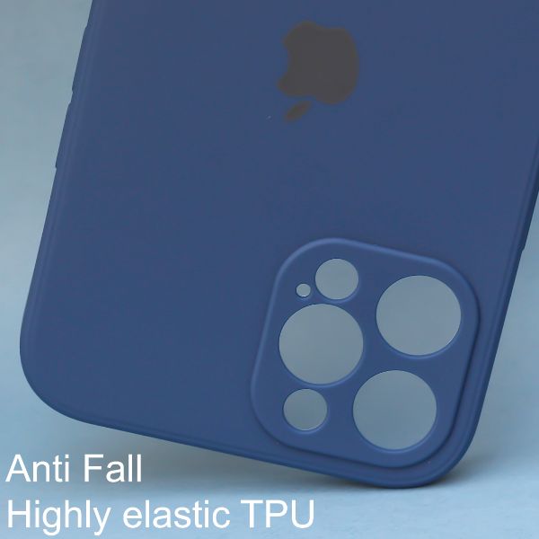 Dark Blue Candy Silicone Case for Apple Iphone 14 Pro