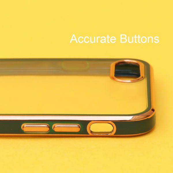 Dark Green Electroplated Transparent Case for Apple iphone 7