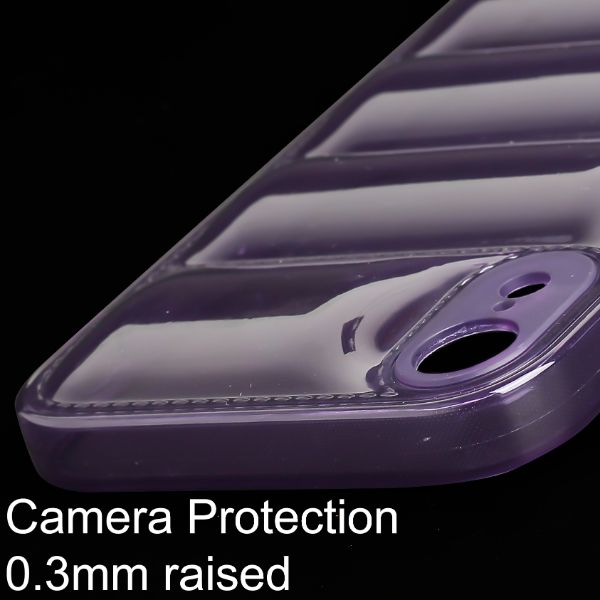 Purple Puffon silicone case for Apple iPhone Xr