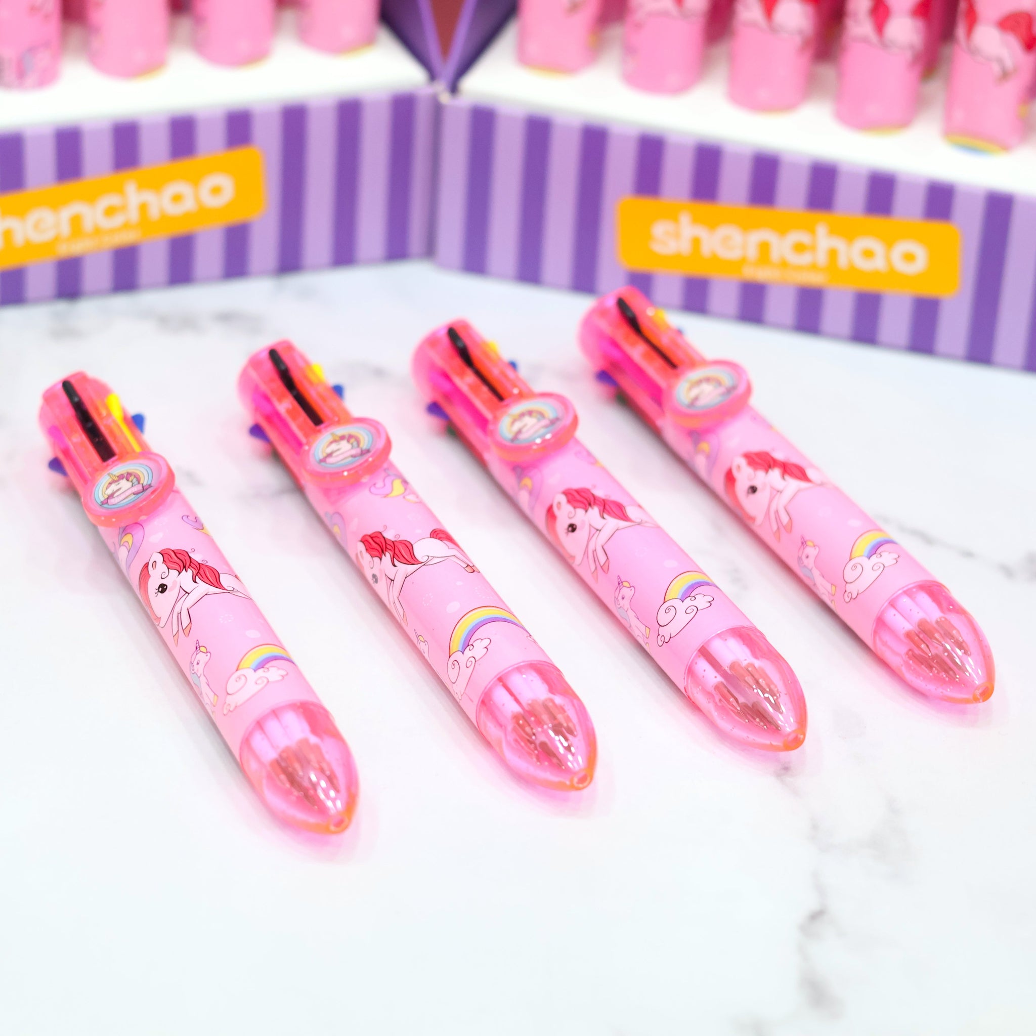 Unicorn Printed 8 in 1 Multicolor Pen