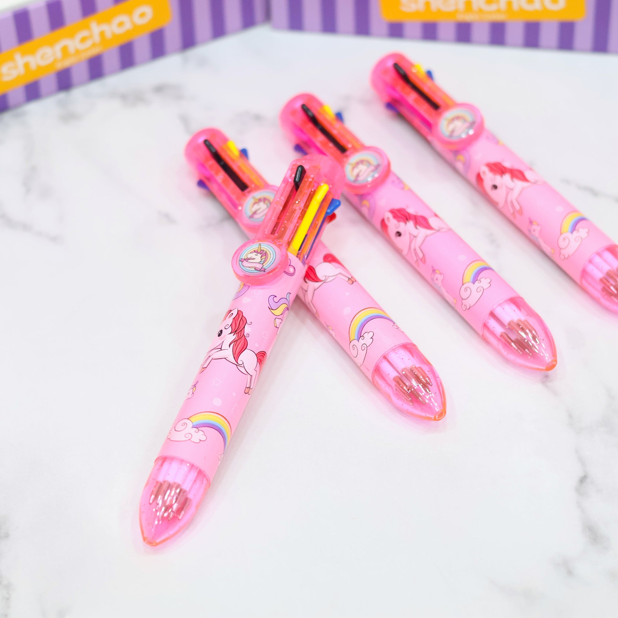 Unicorn Printed 8 in 1 Multicolor Pen