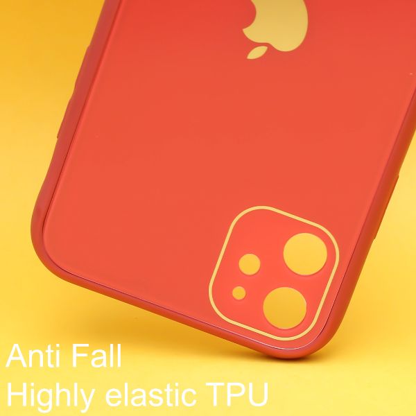 Red camera Safe mirror case for Apple Iphone 11