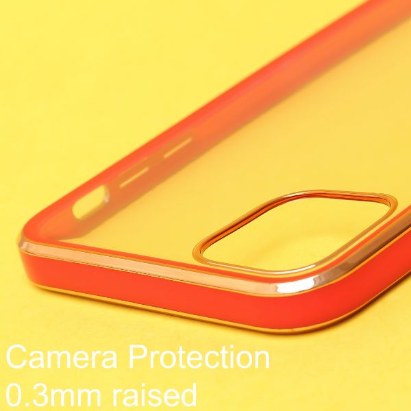 Red Electroplated Transparent Case for Apple iphone 11