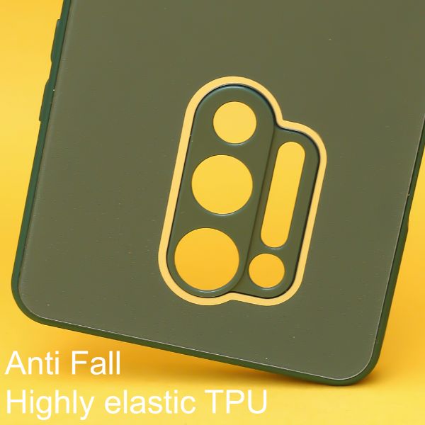 Dark green camera Safe mirror case for Oneplus 8 Pro